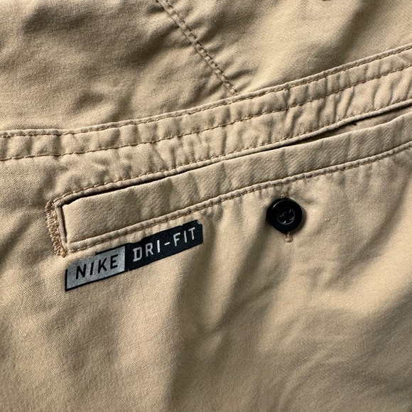 Hurley Shorts Nike Dri Fit Performance Beige Flat Stretch Mens Size 36 - Picture 5 of 7